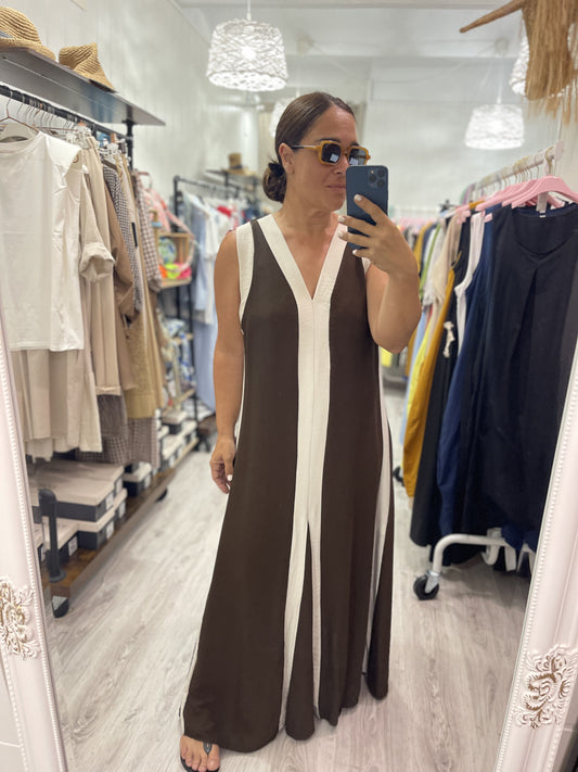 Vestido Lage chocolate