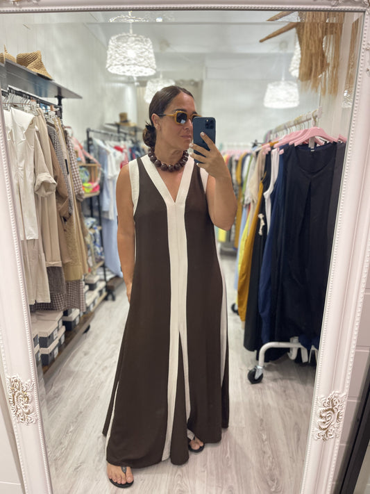 Vestido Lage chocolate