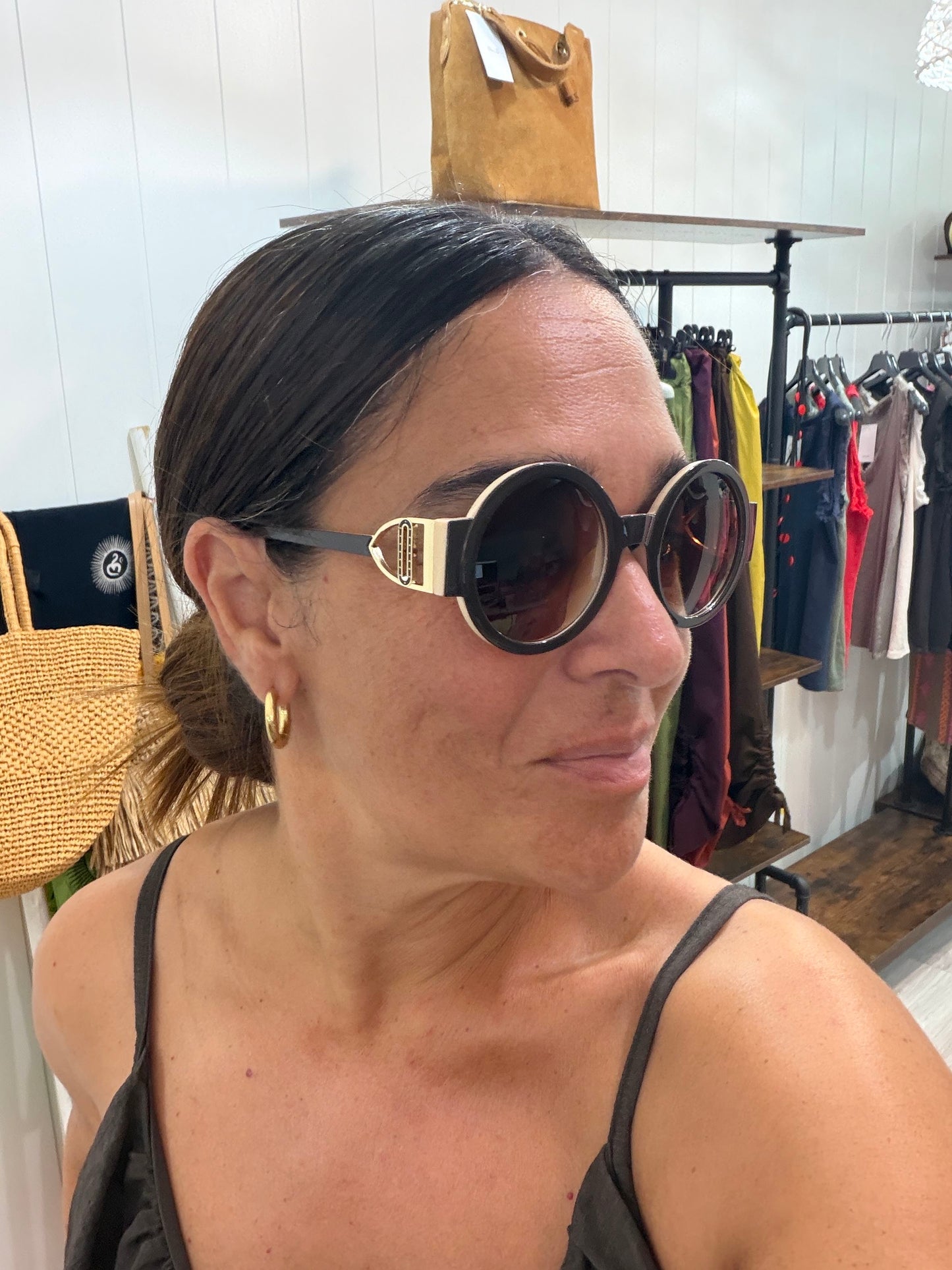 Gafas Lua choco y marfil