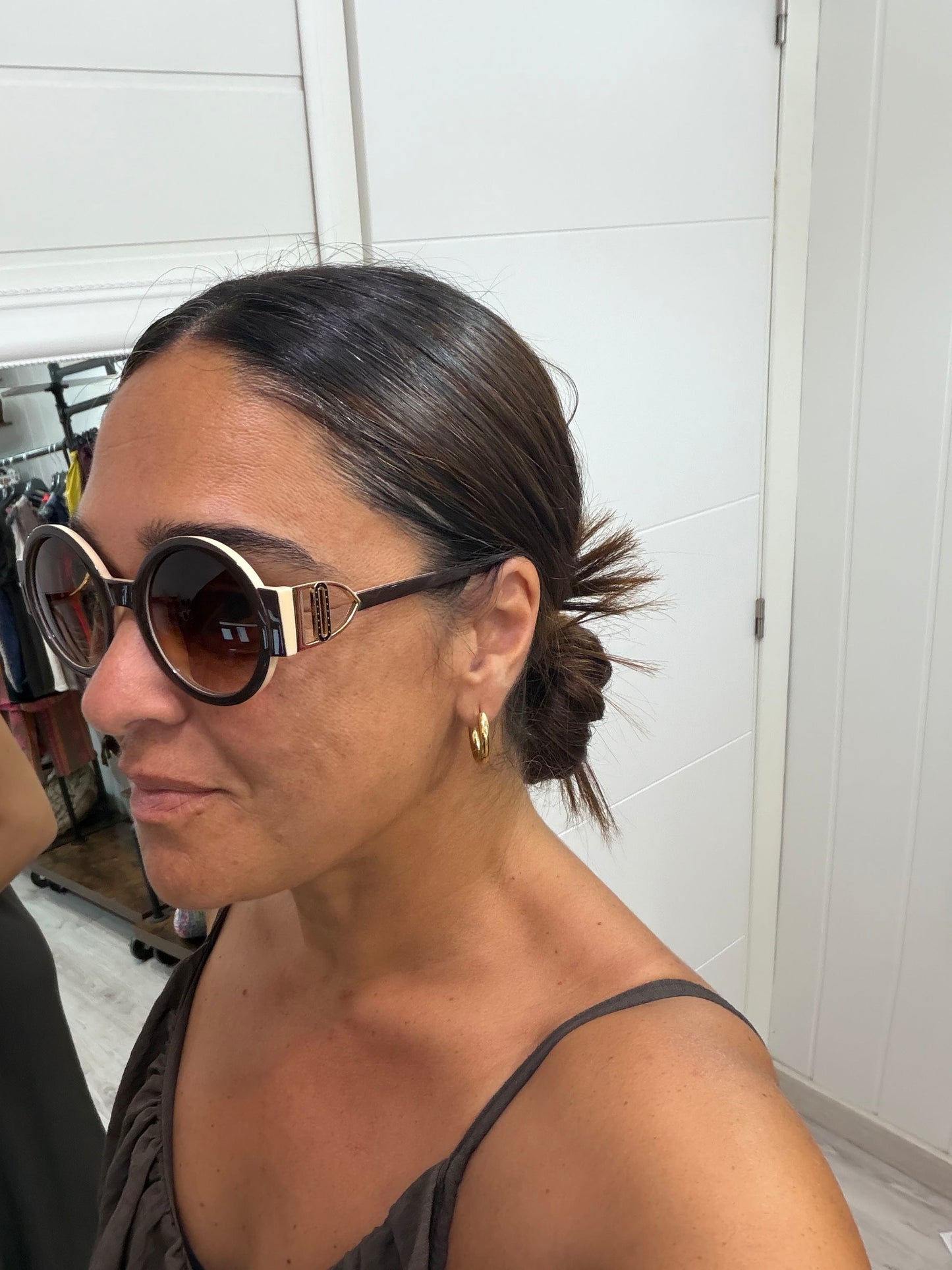 Gafas Lua choco y marfil
