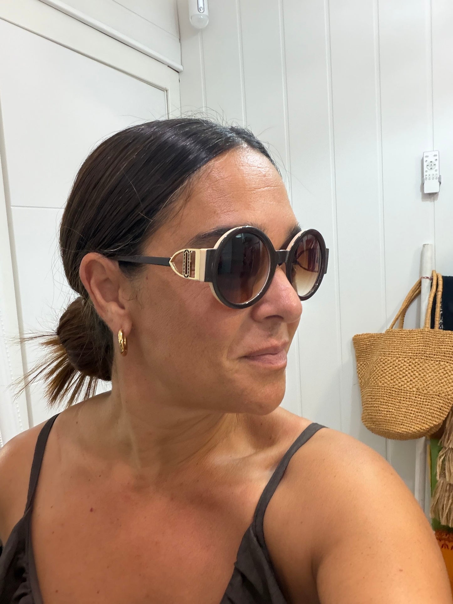 Gafas Lua choco y marfil