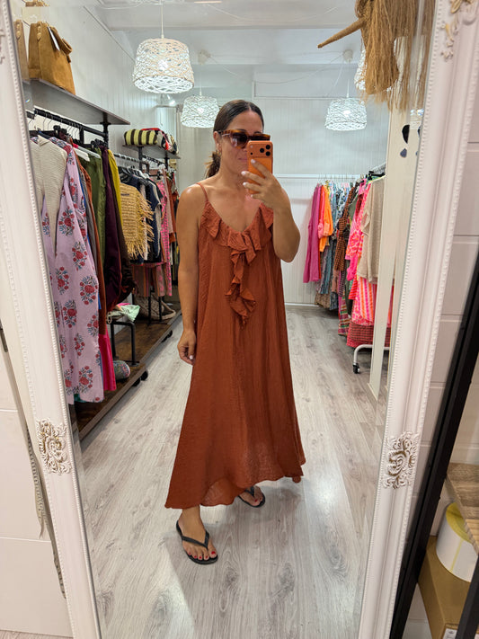 Vestido Bimba volante bambula caldera