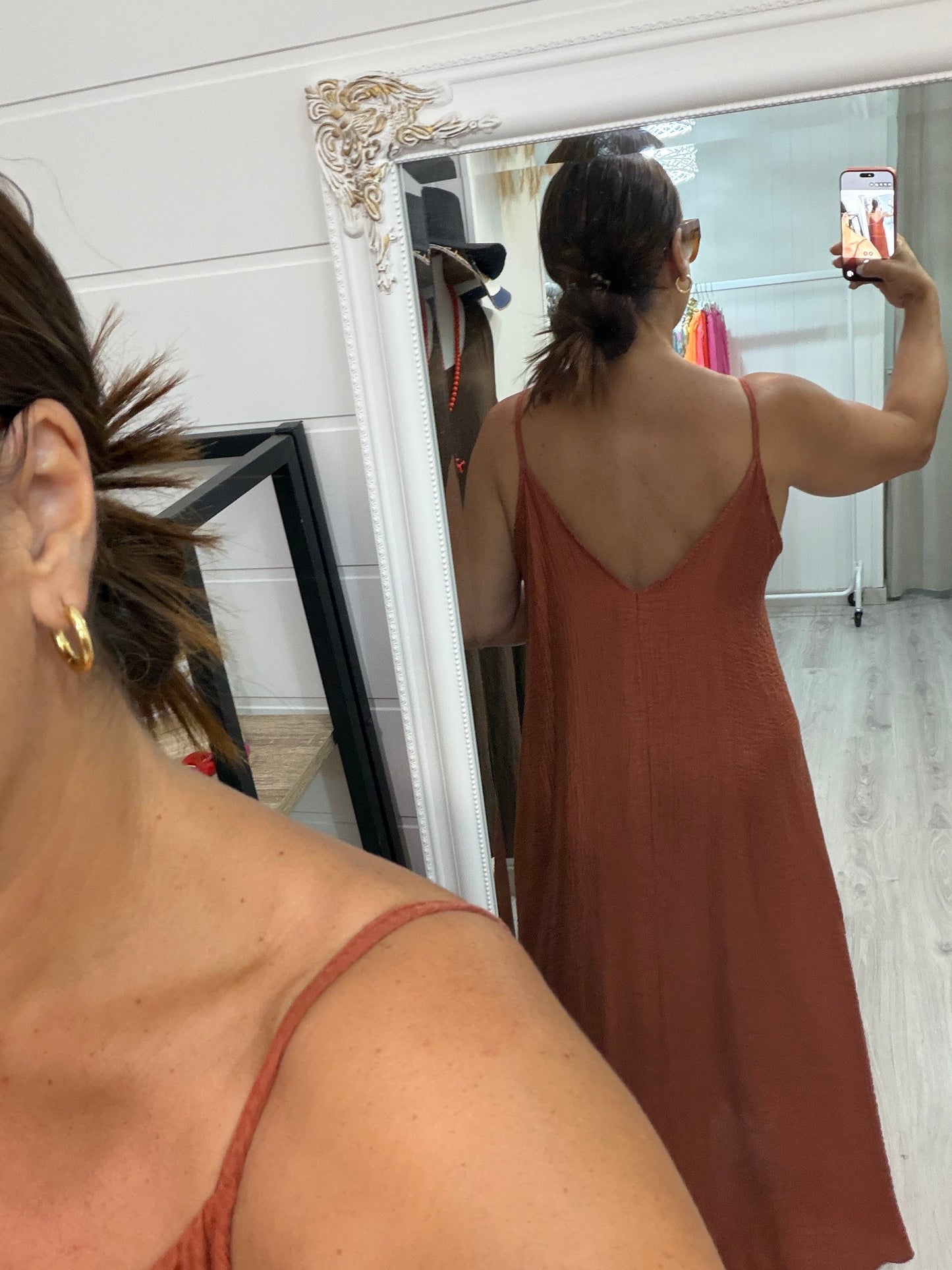 Vestido Bimba volante bambula caldera