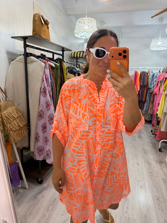 Camisola Flor coral