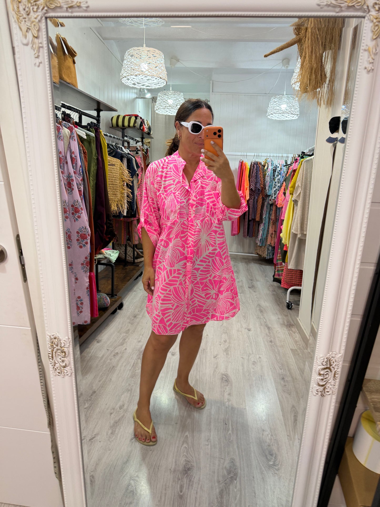 Camisola Flor fucsia