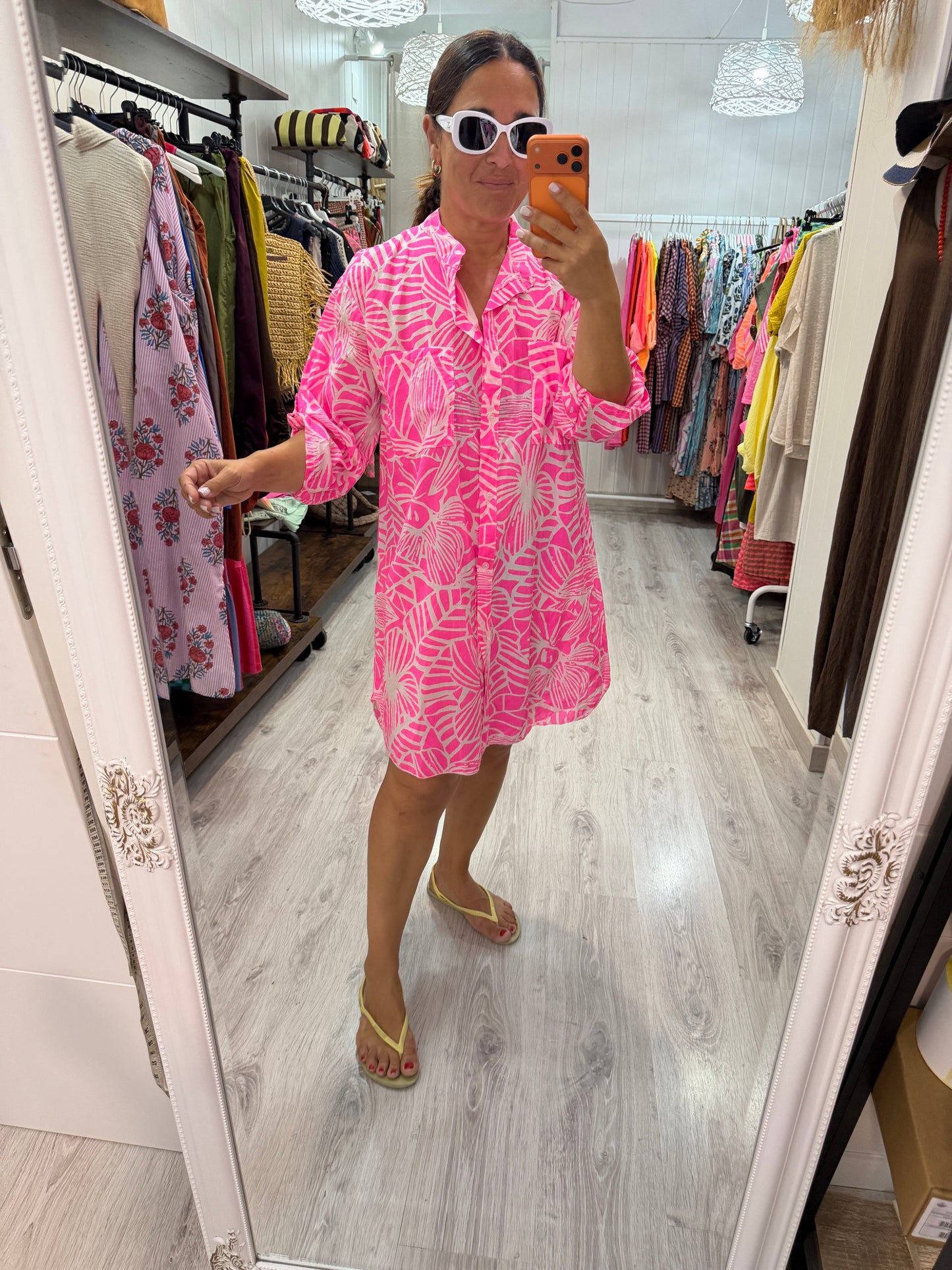 Camisola Flor fucsia
