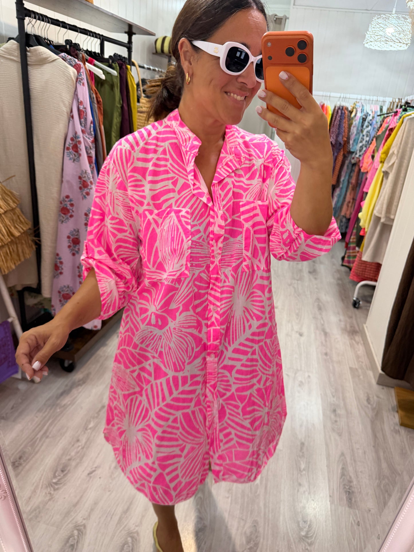 Camisola Flor fucsia