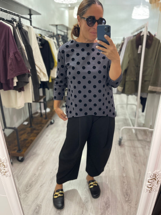 Camiseta Keiko topos gris