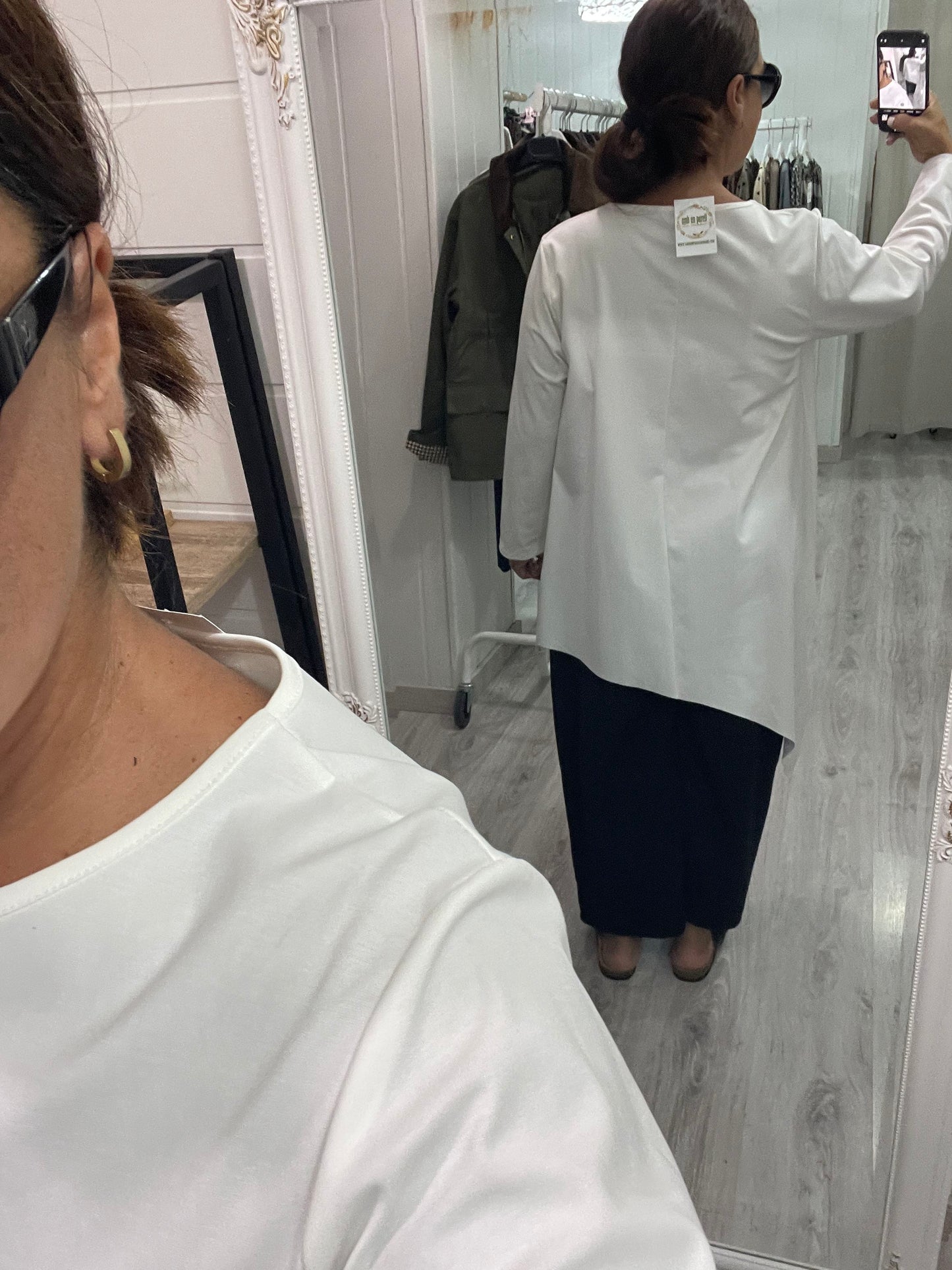 Camiseta Kirei punto roma blanco
