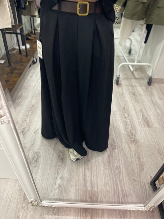 Pantalón Tessa efecto falda negro