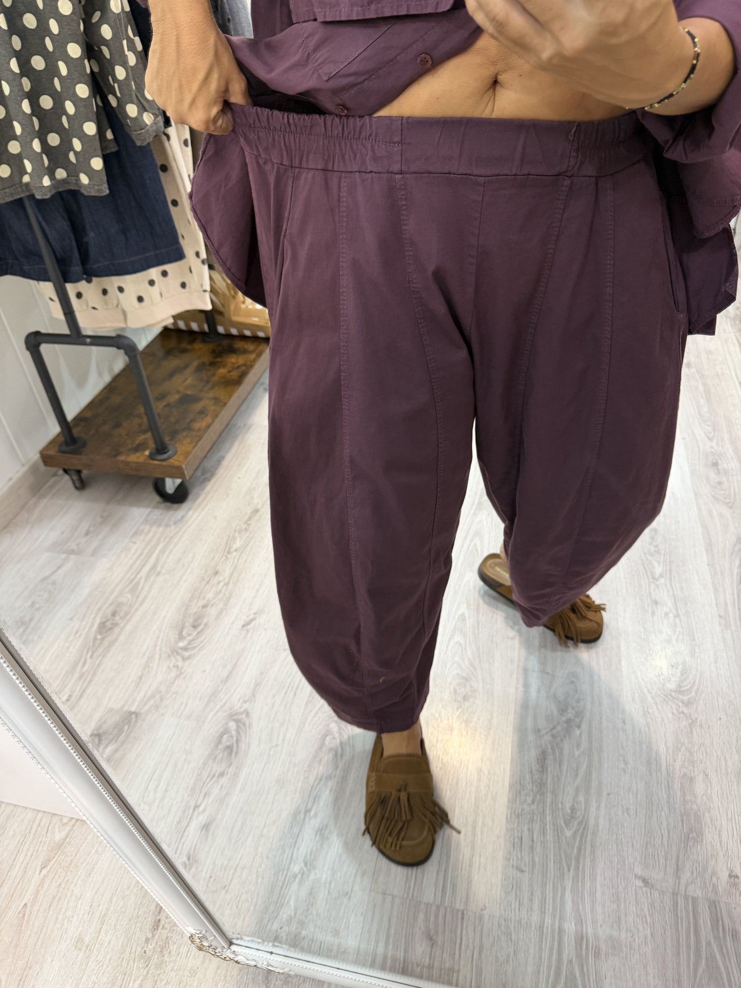 Conjunto Lotus berenjena