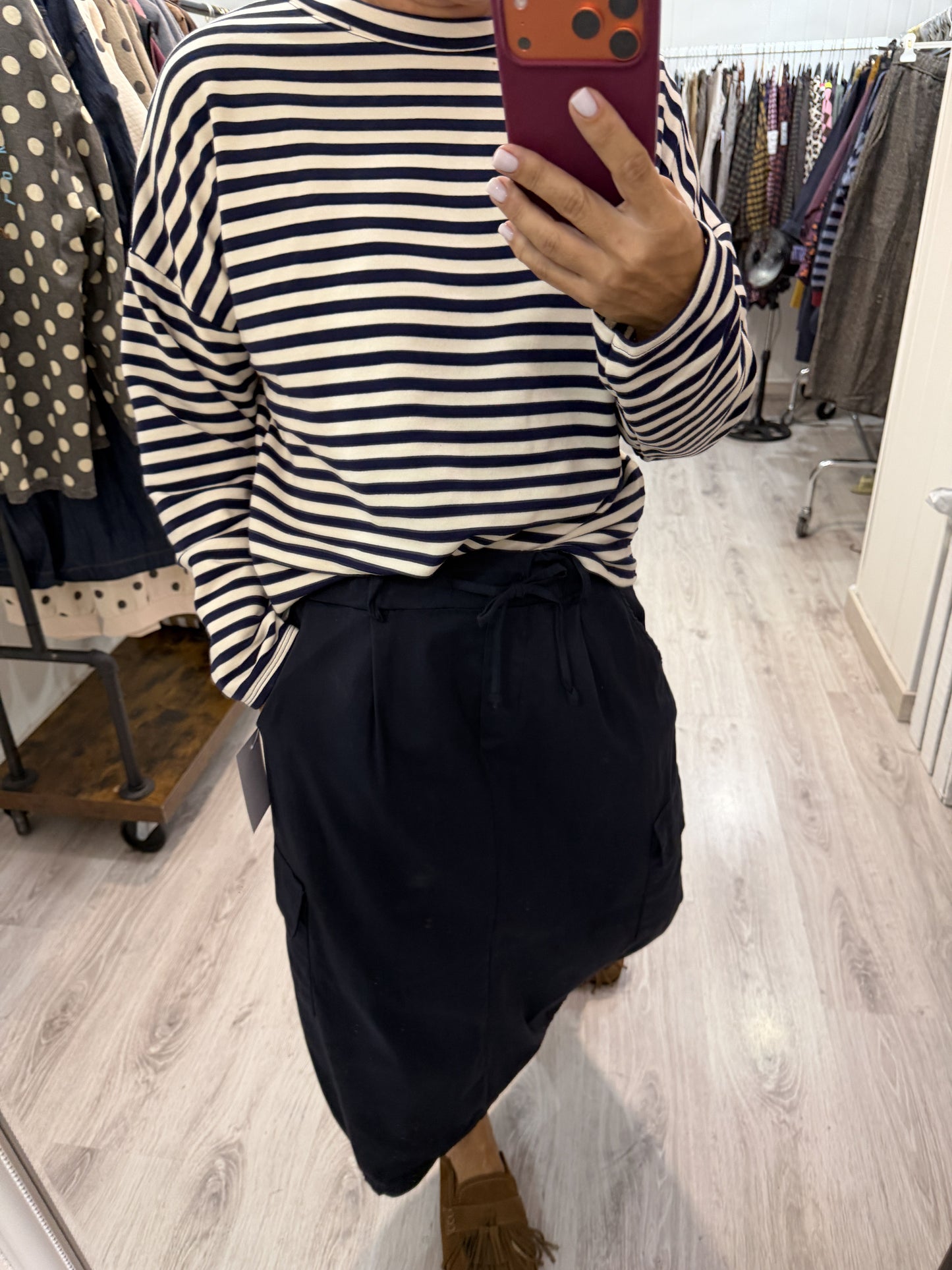Sudadera Biarritz Navy marino y marfil