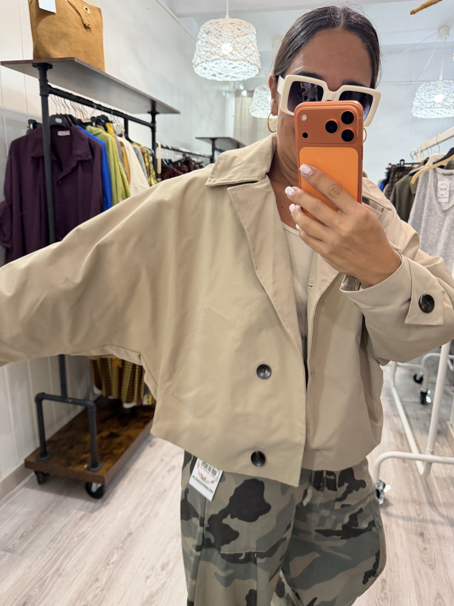 Gabardina Sofi capucha extraíble