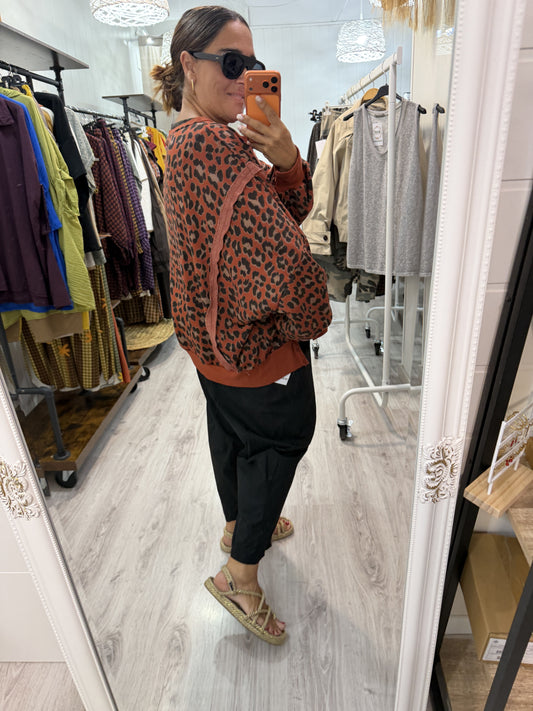 Sudadera Oversize animal print caldera
