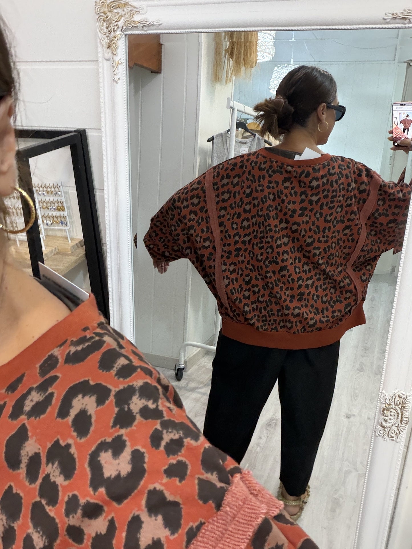 Sudadera Oversize animal print caldera
