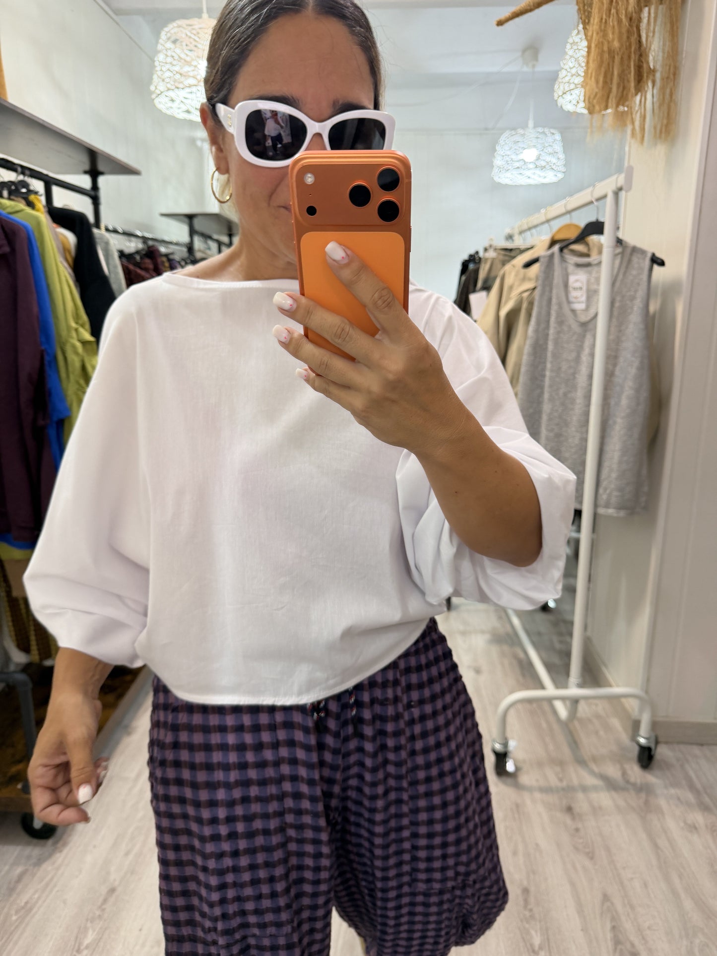 Blusa Maga convertible blanco