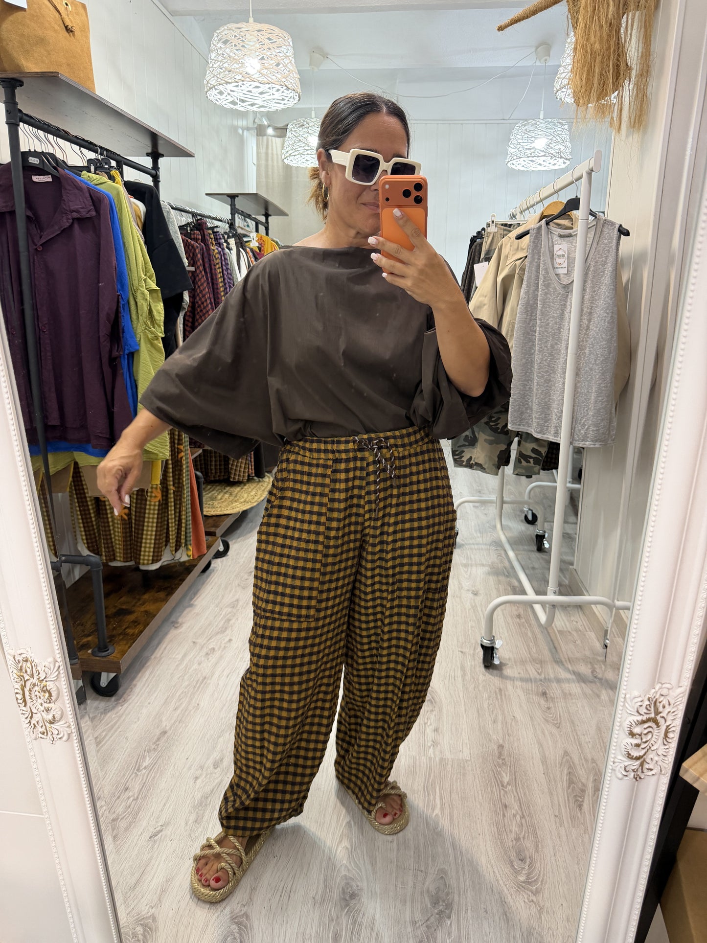 Blusa Maga convertible chocolate