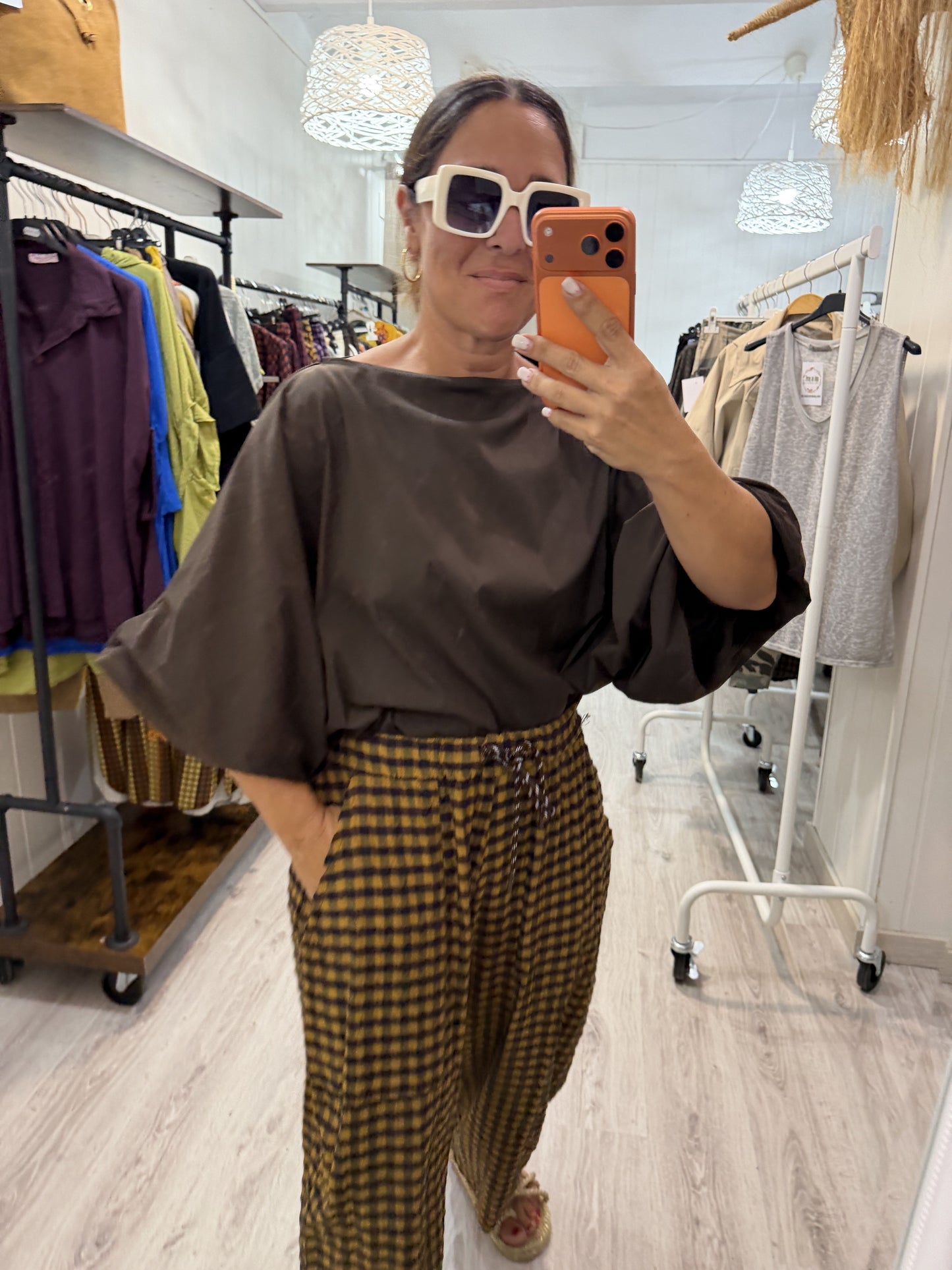 Blusa Maga convertible chocolate
