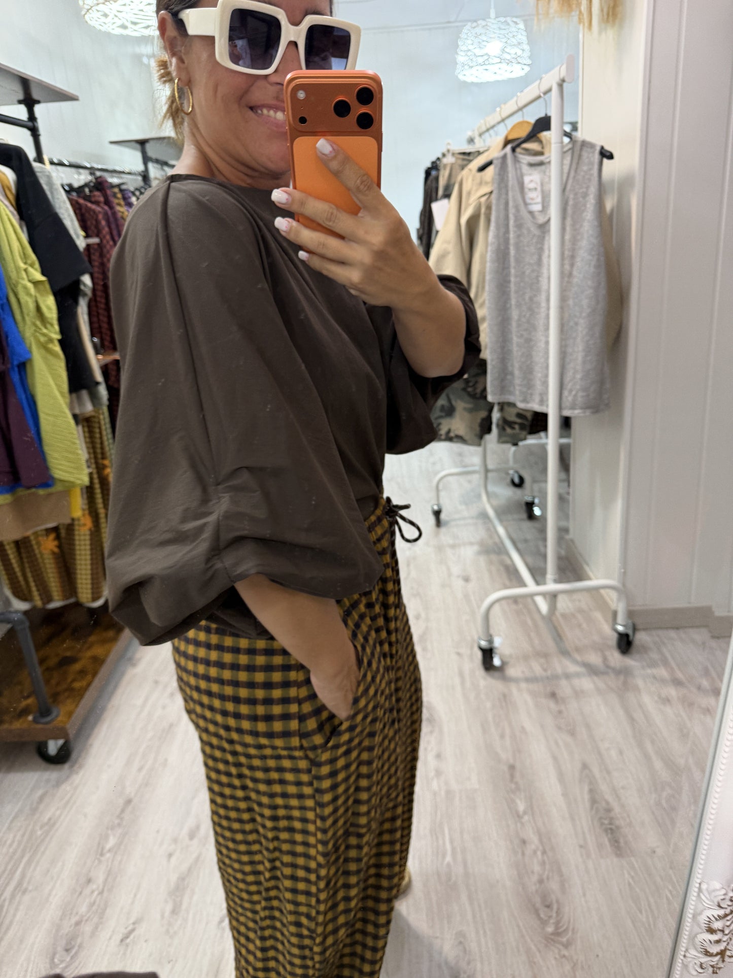 Blusa Maga convertible chocolate