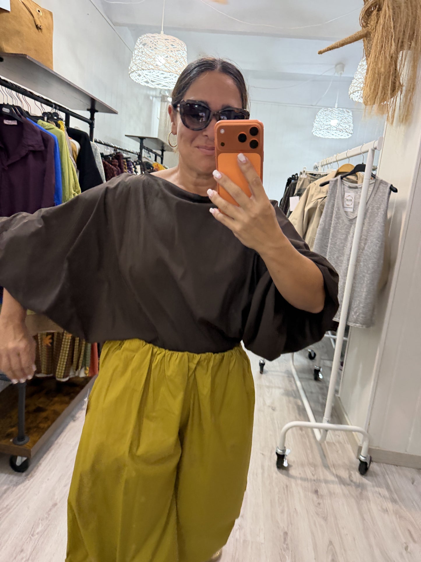 Blusa Maga convertible chocolate