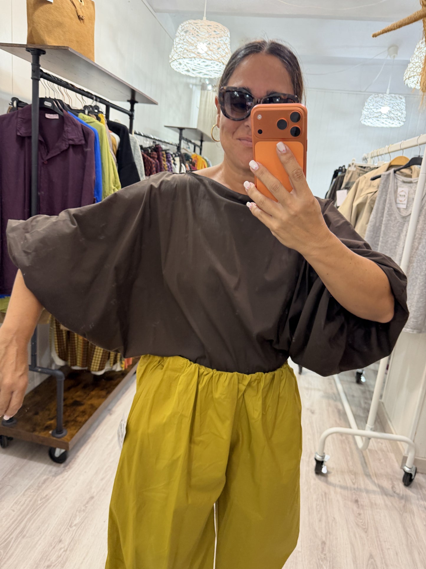 Blusa Maga convertible chocolate