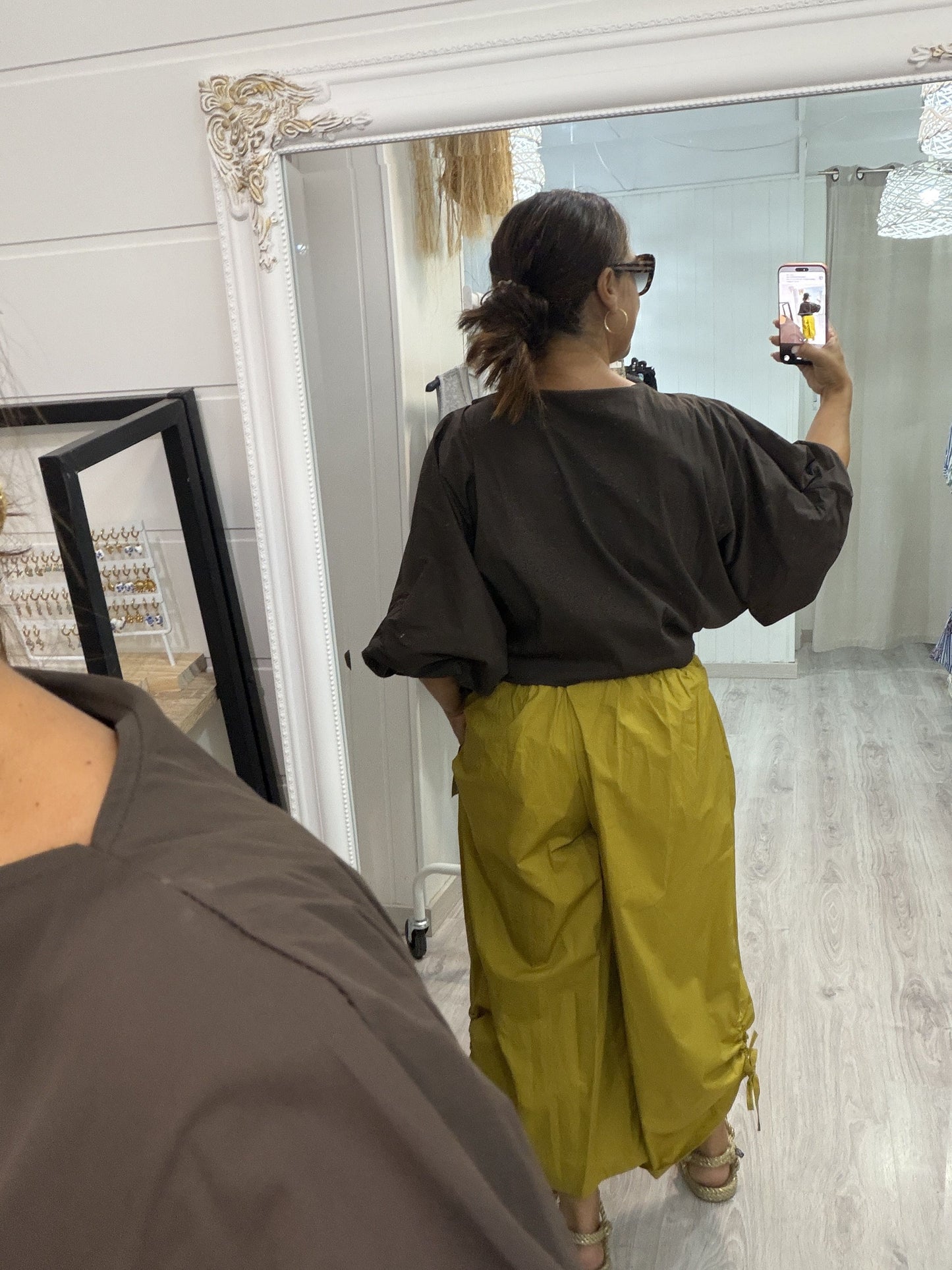 Blusa Maga convertible chocolate
