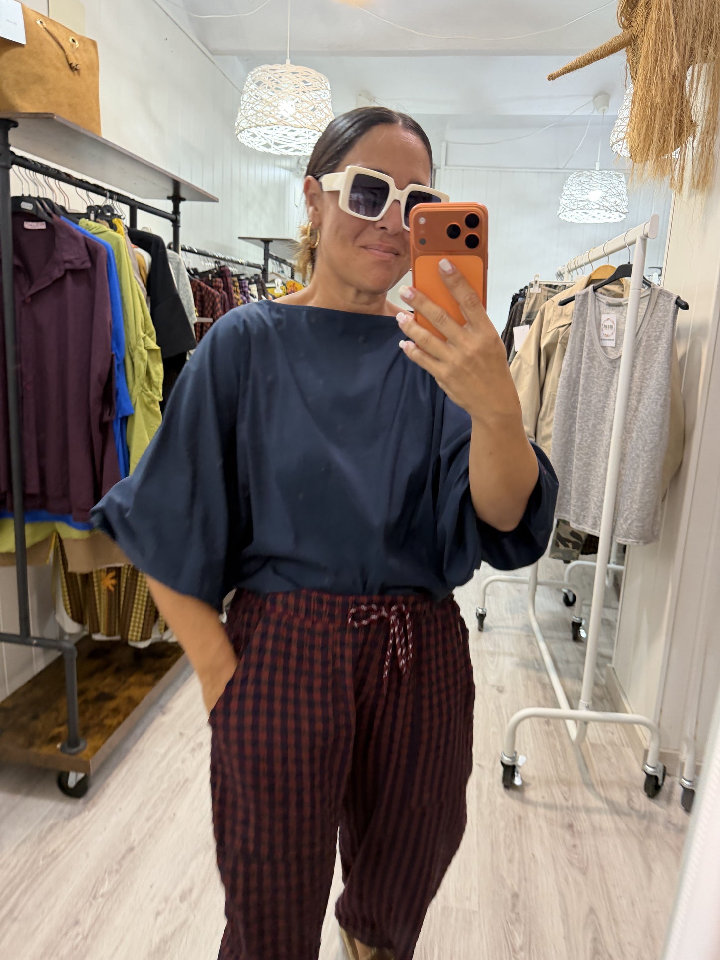 Blusa Maga convertible marino