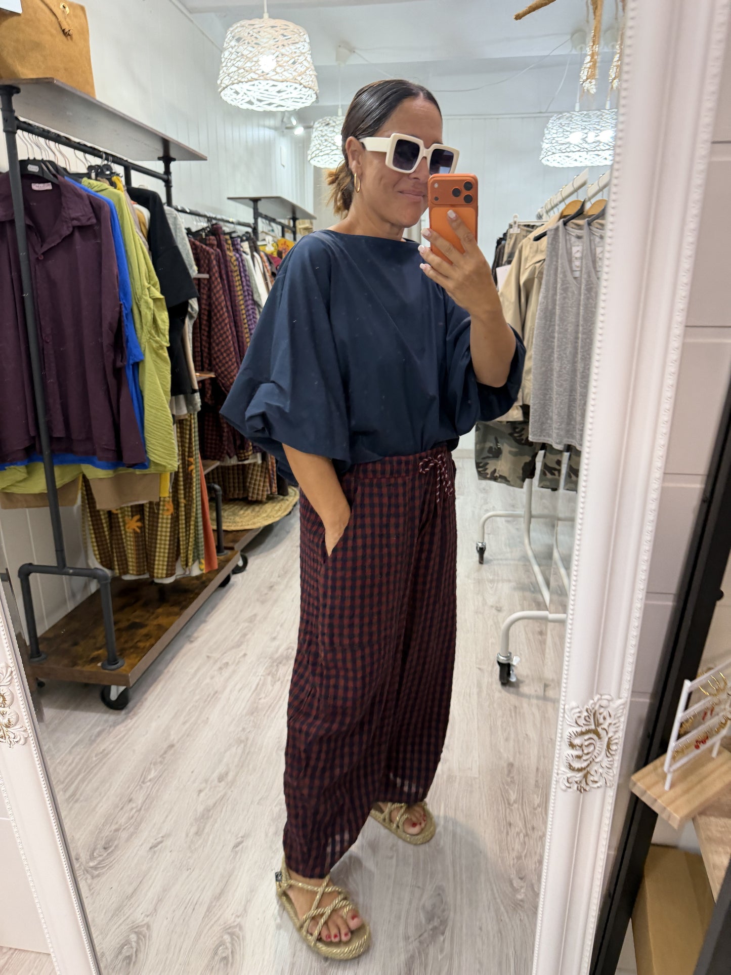 Blusa Maga convertible marino