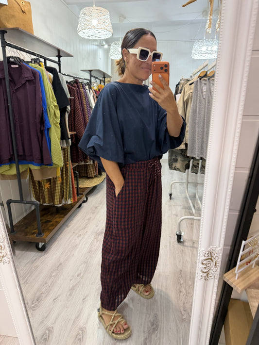 Blusa Maga convertible marino