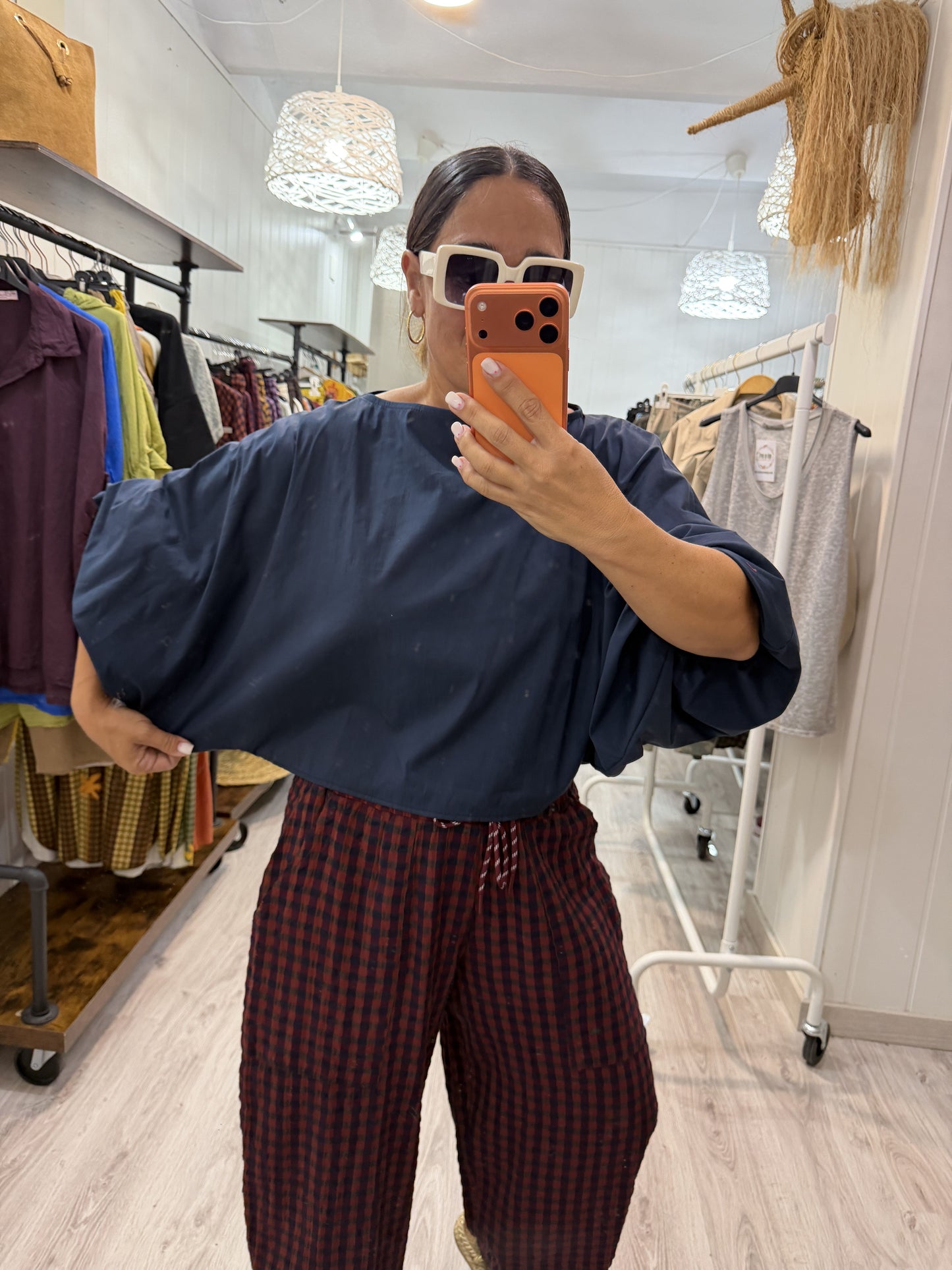 Blusa Maga convertible marino