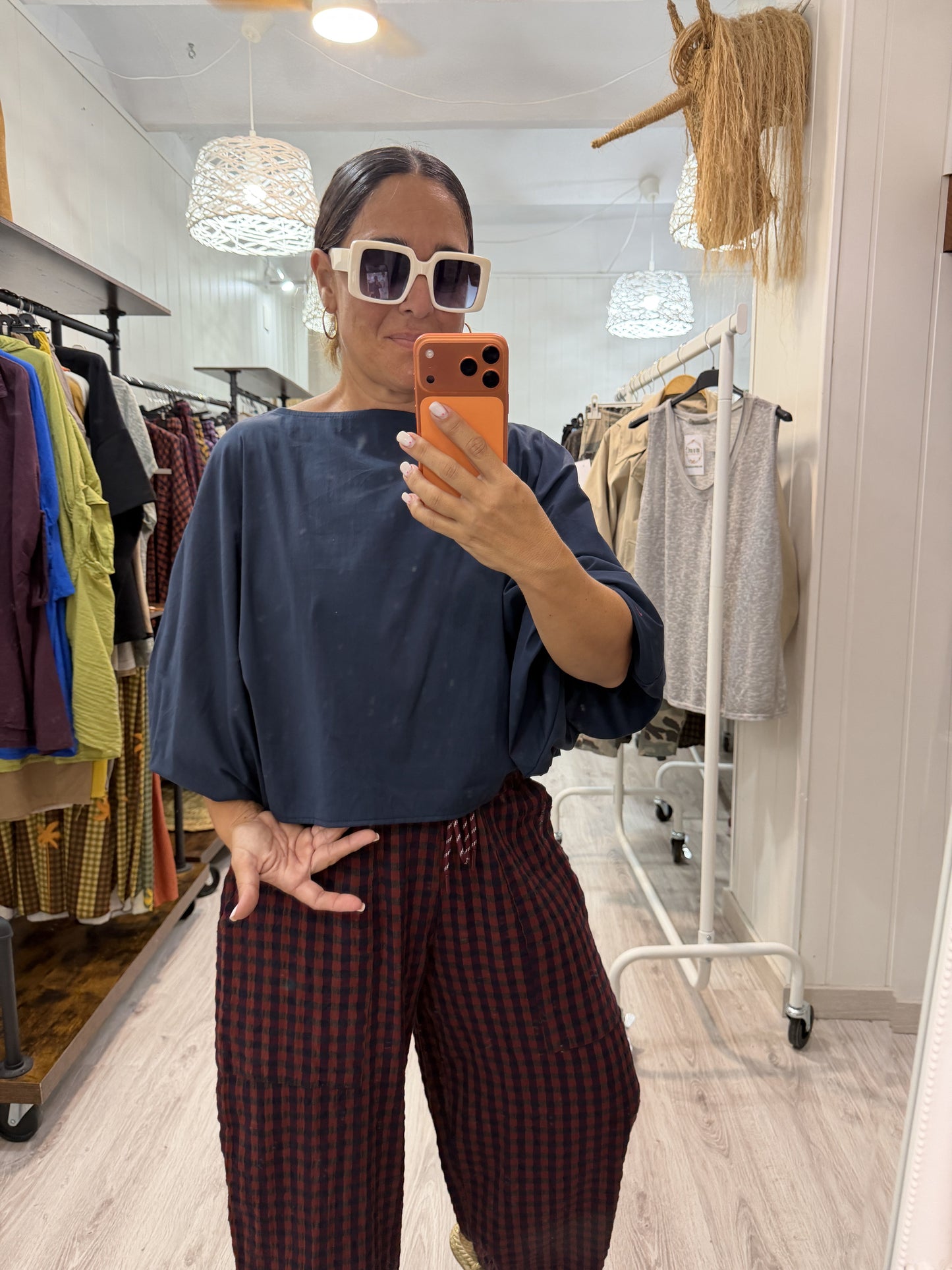 Blusa Maga convertible marino