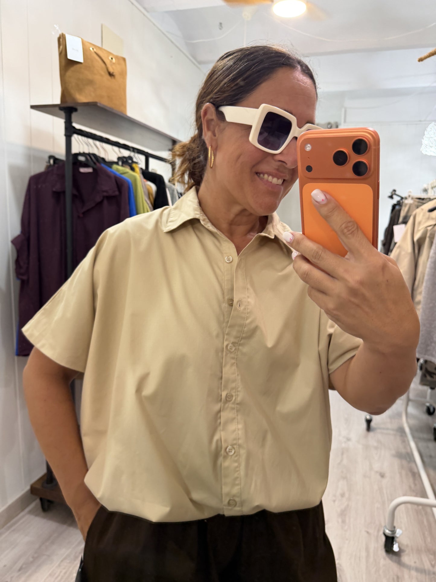 Camisa Nara beige