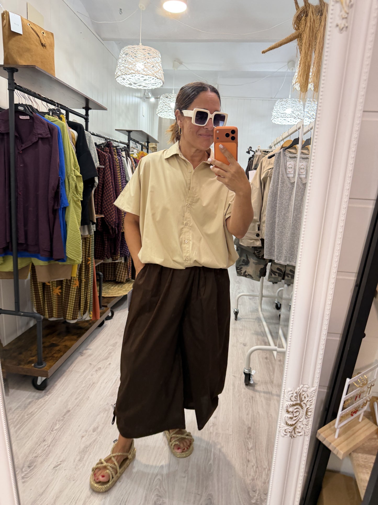 Camisa Nara beige