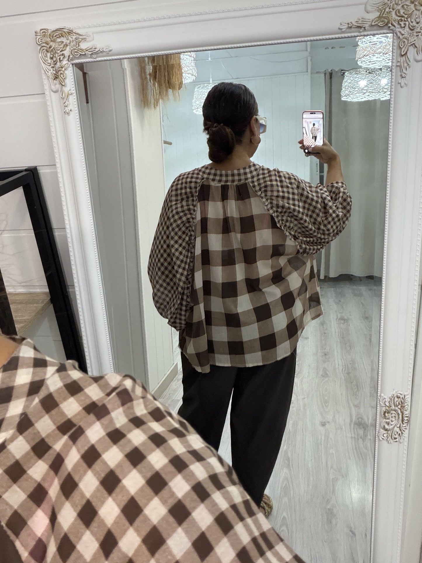 Blusa Akari chocolate