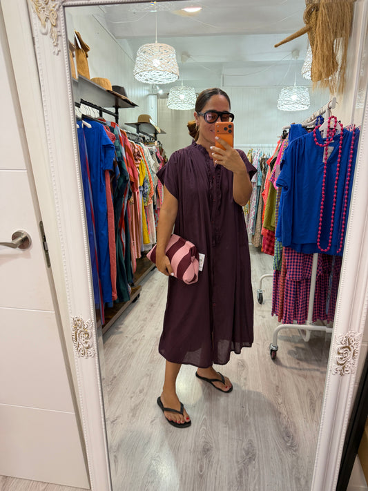 Vestido Federica berenjena