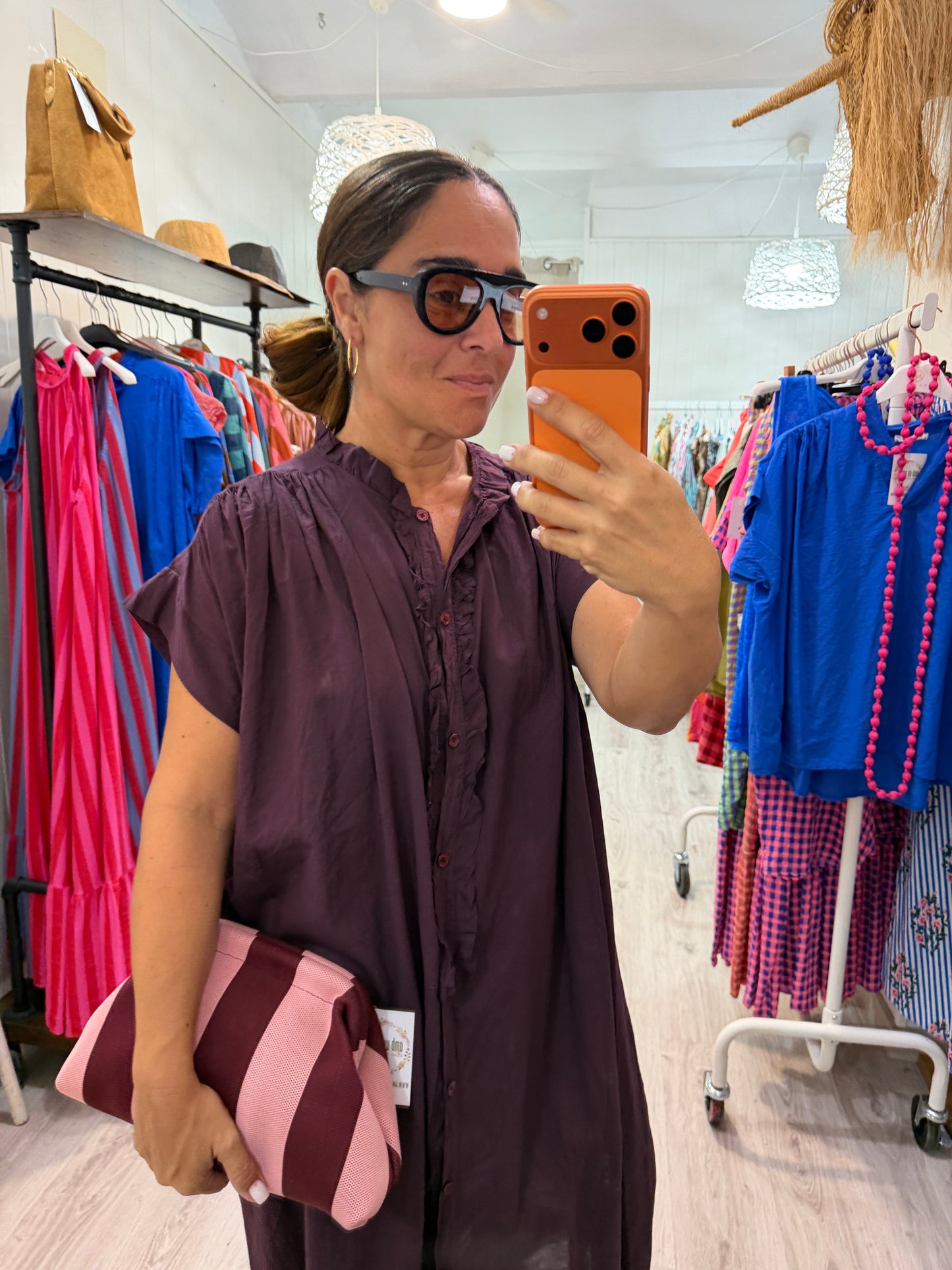 Vestido Federica berenjena