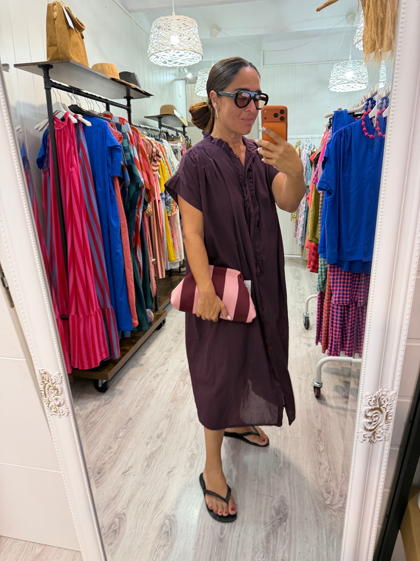 Vestido Federica berenjena