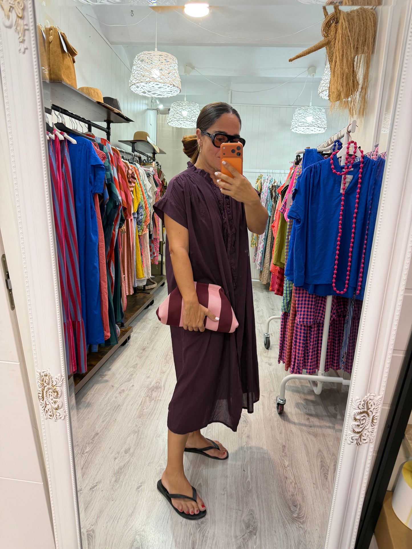 Vestido Federica berenjena