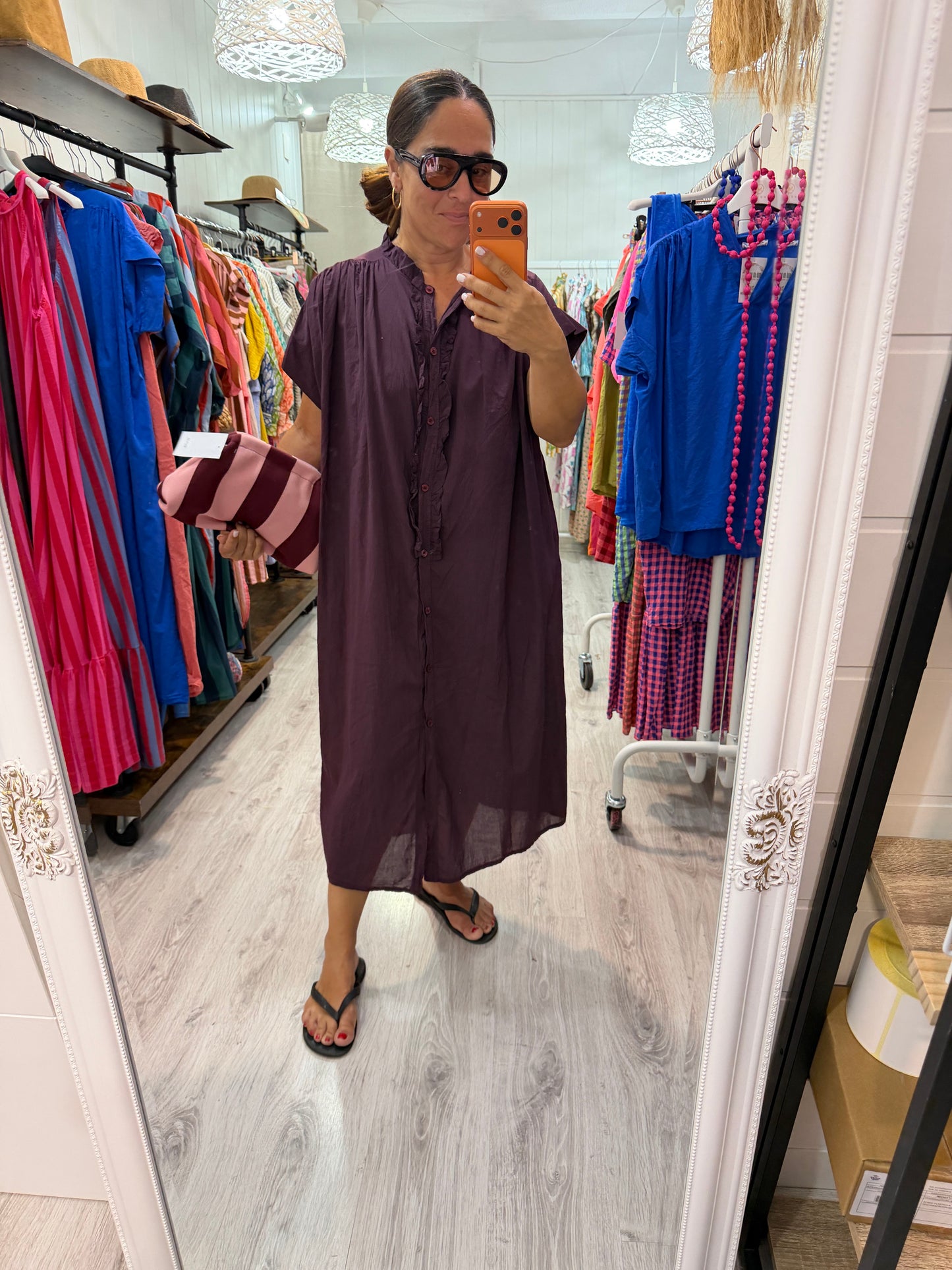 Vestido Federica berenjena