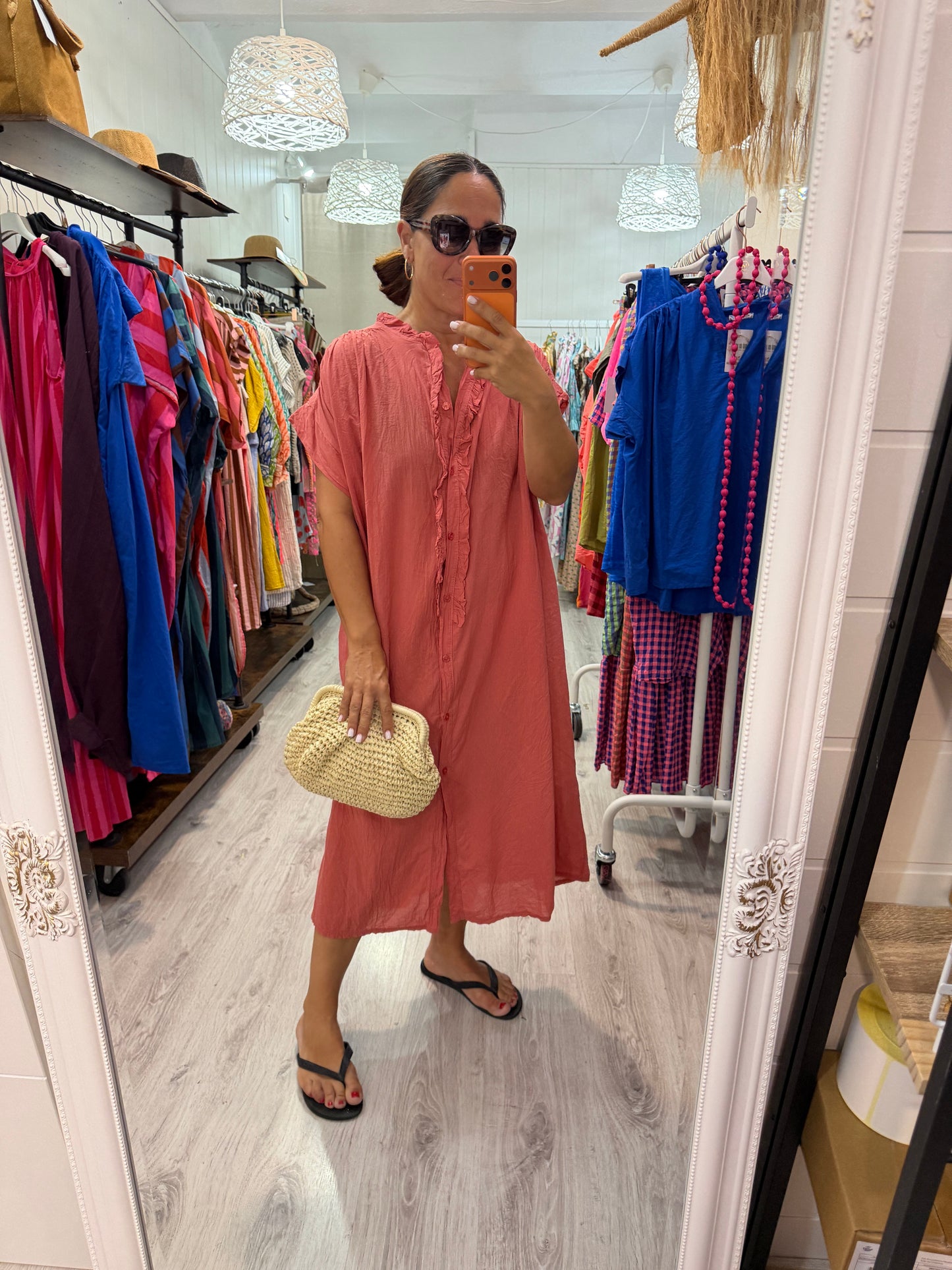 Vestido Federica coral