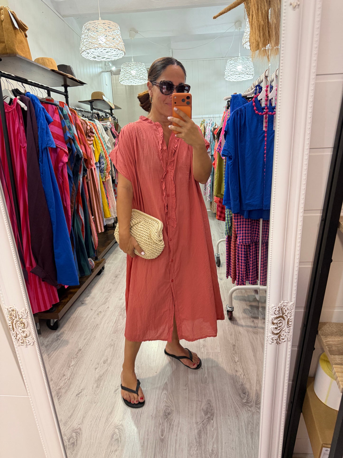 Vestido Federica coral