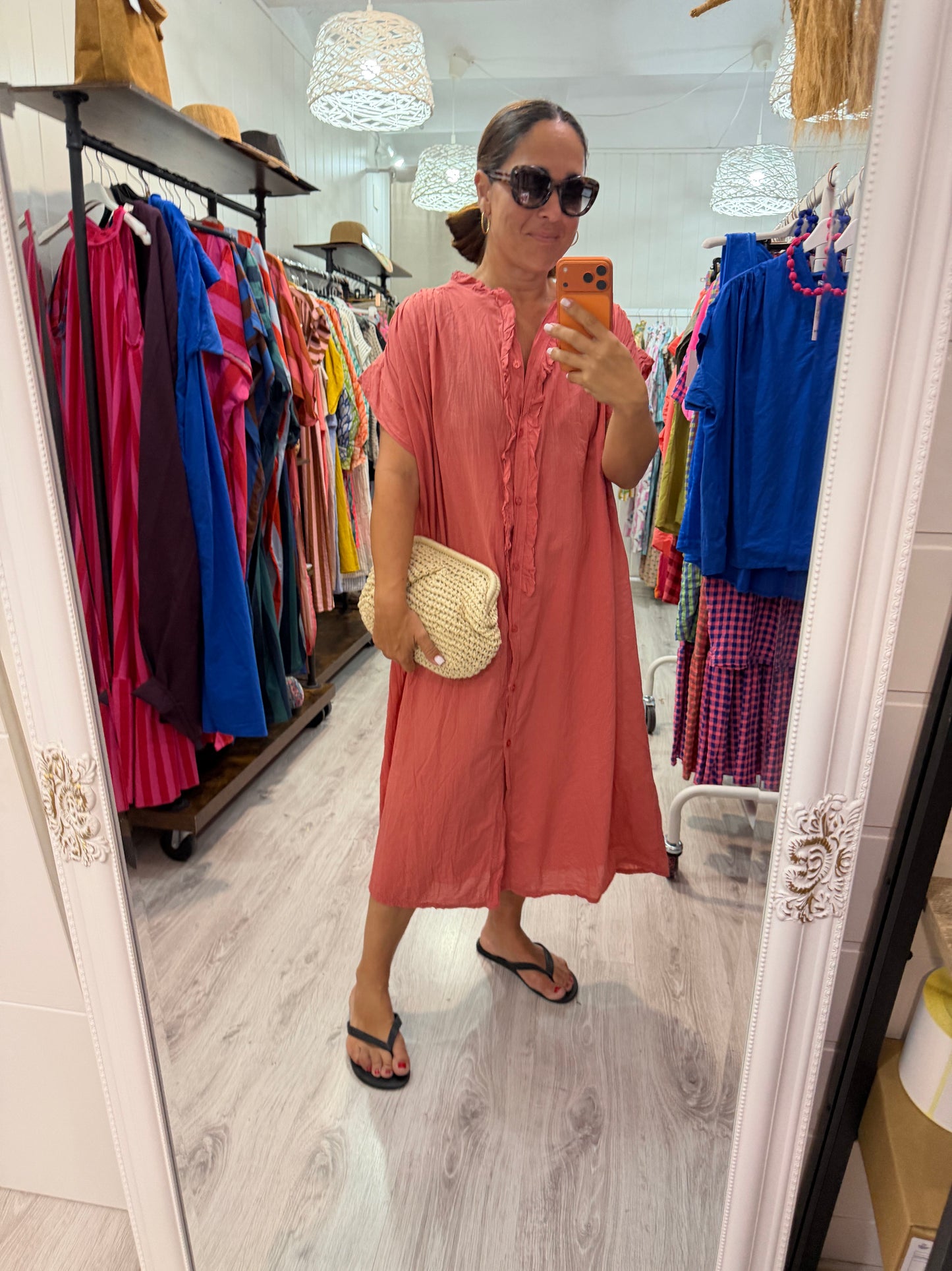 Vestido Federica coral
