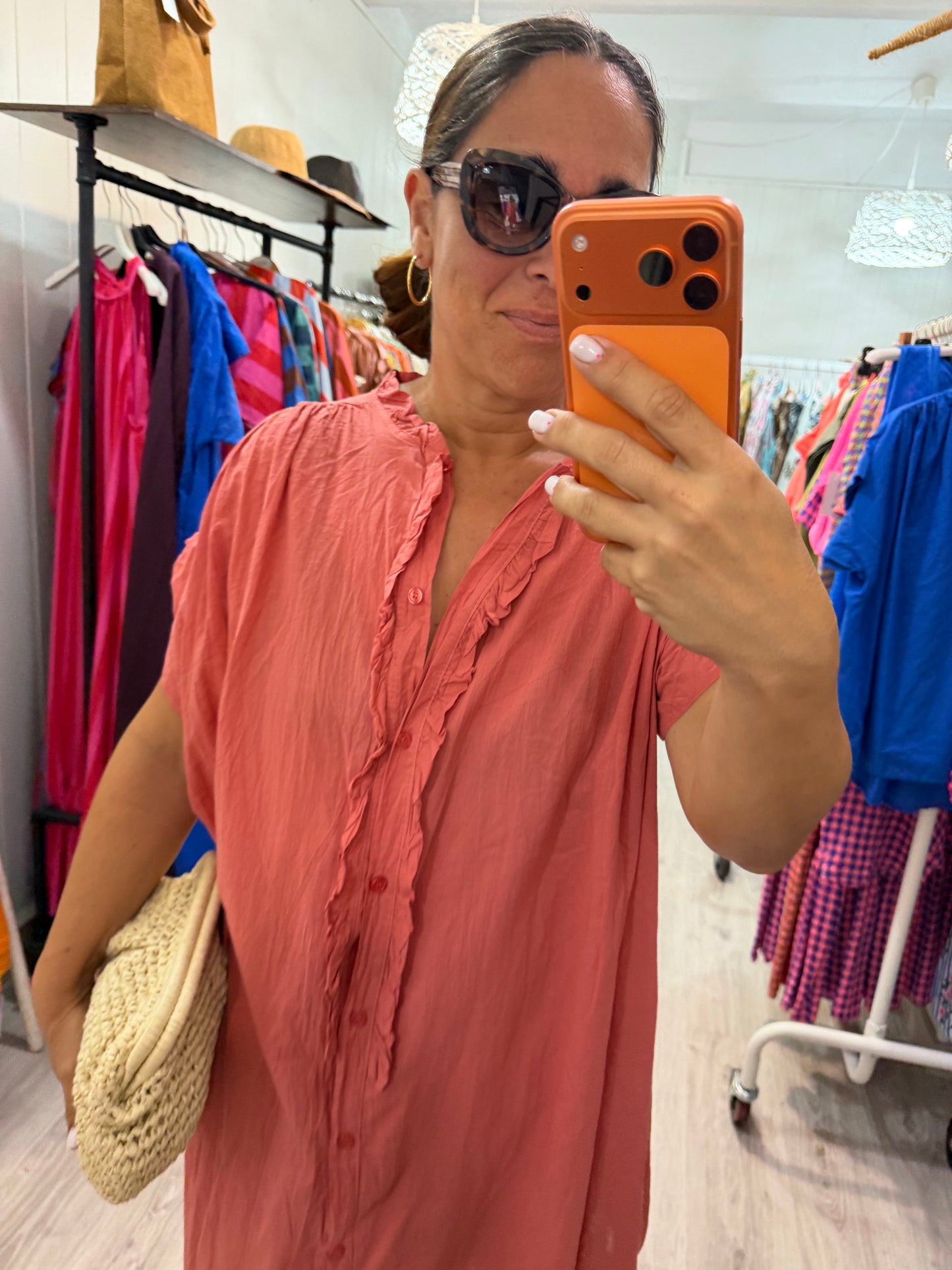 Vestido Federica coral