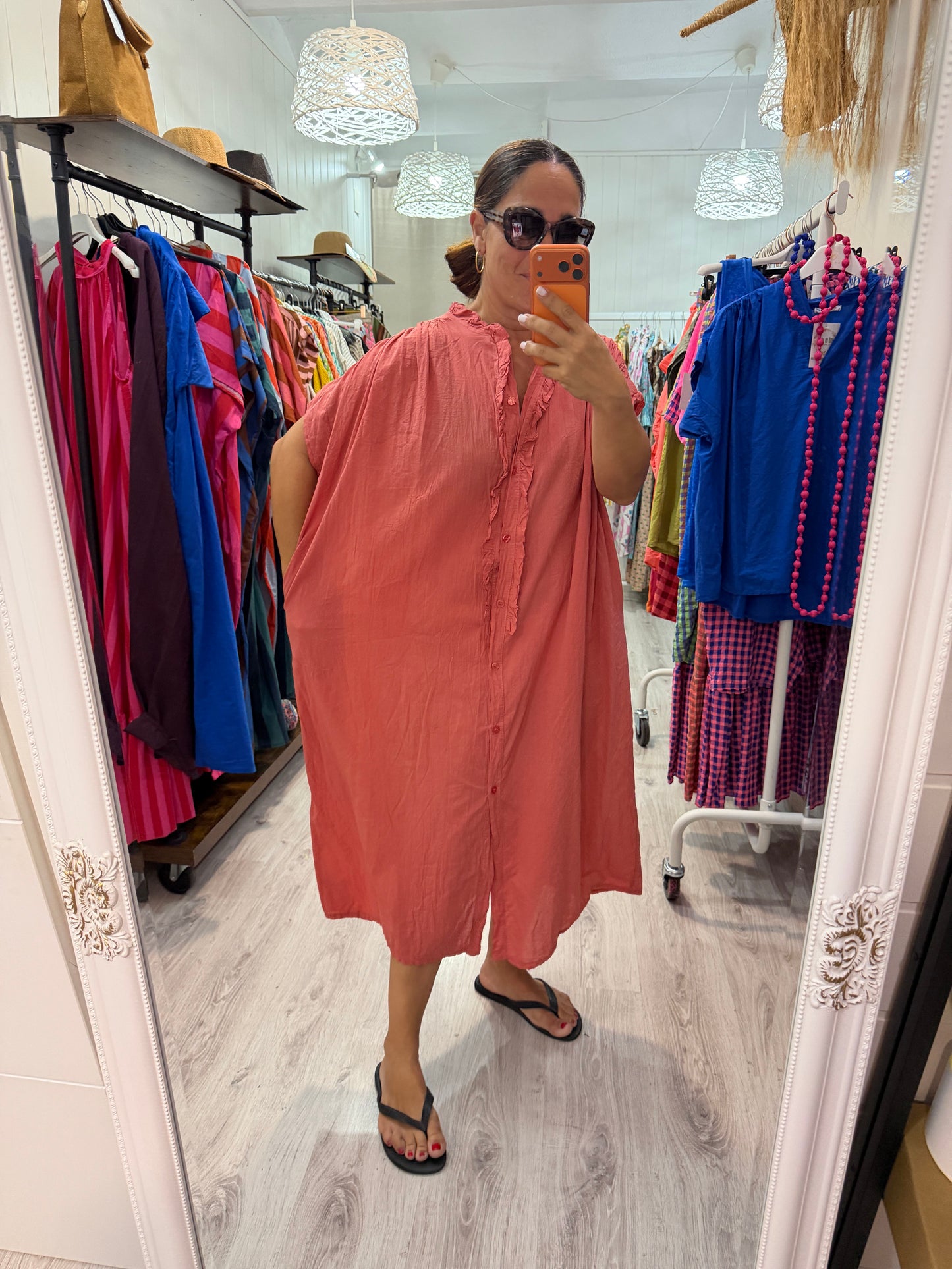 Vestido Federica coral