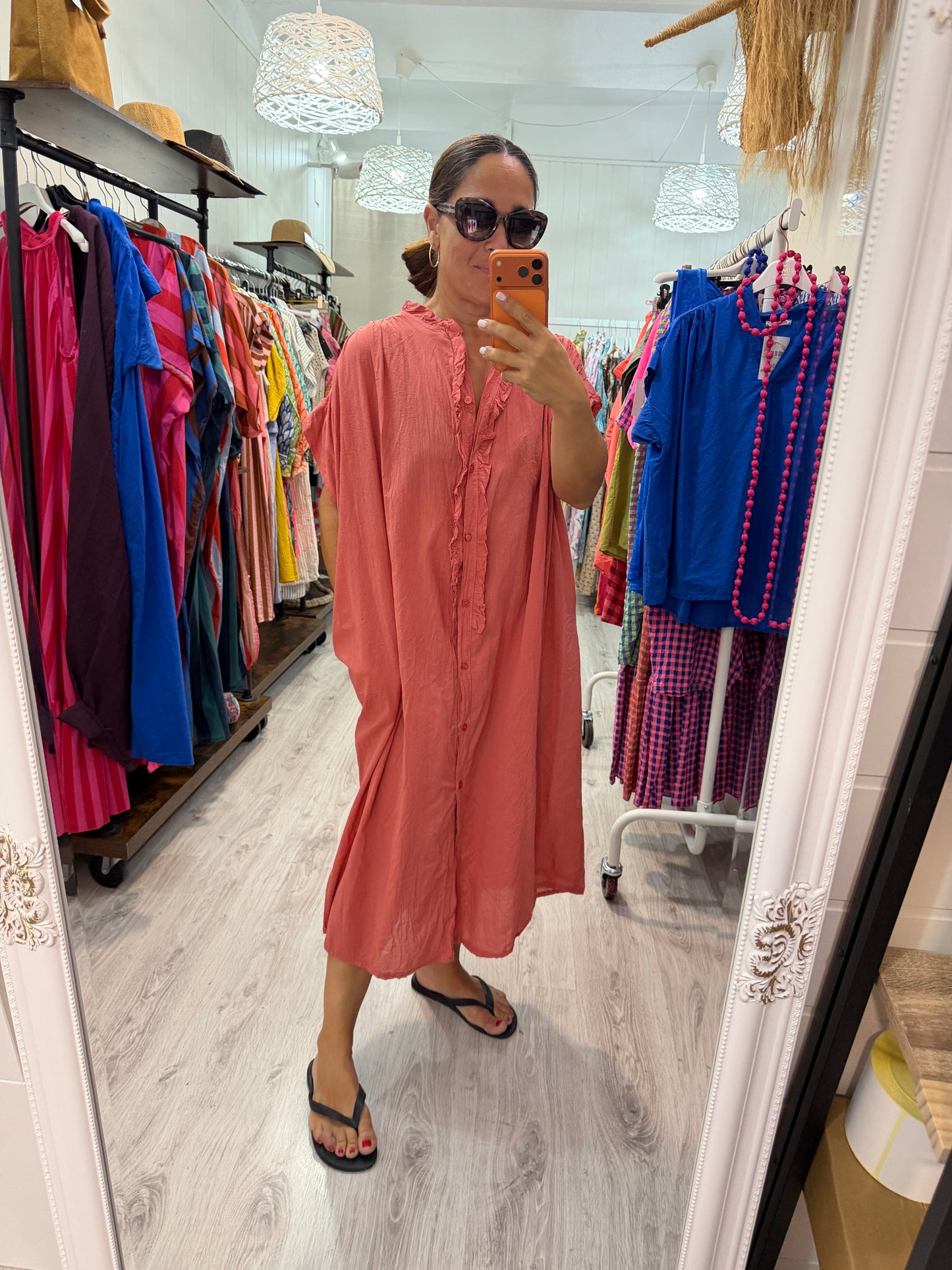 Vestido Federica coral