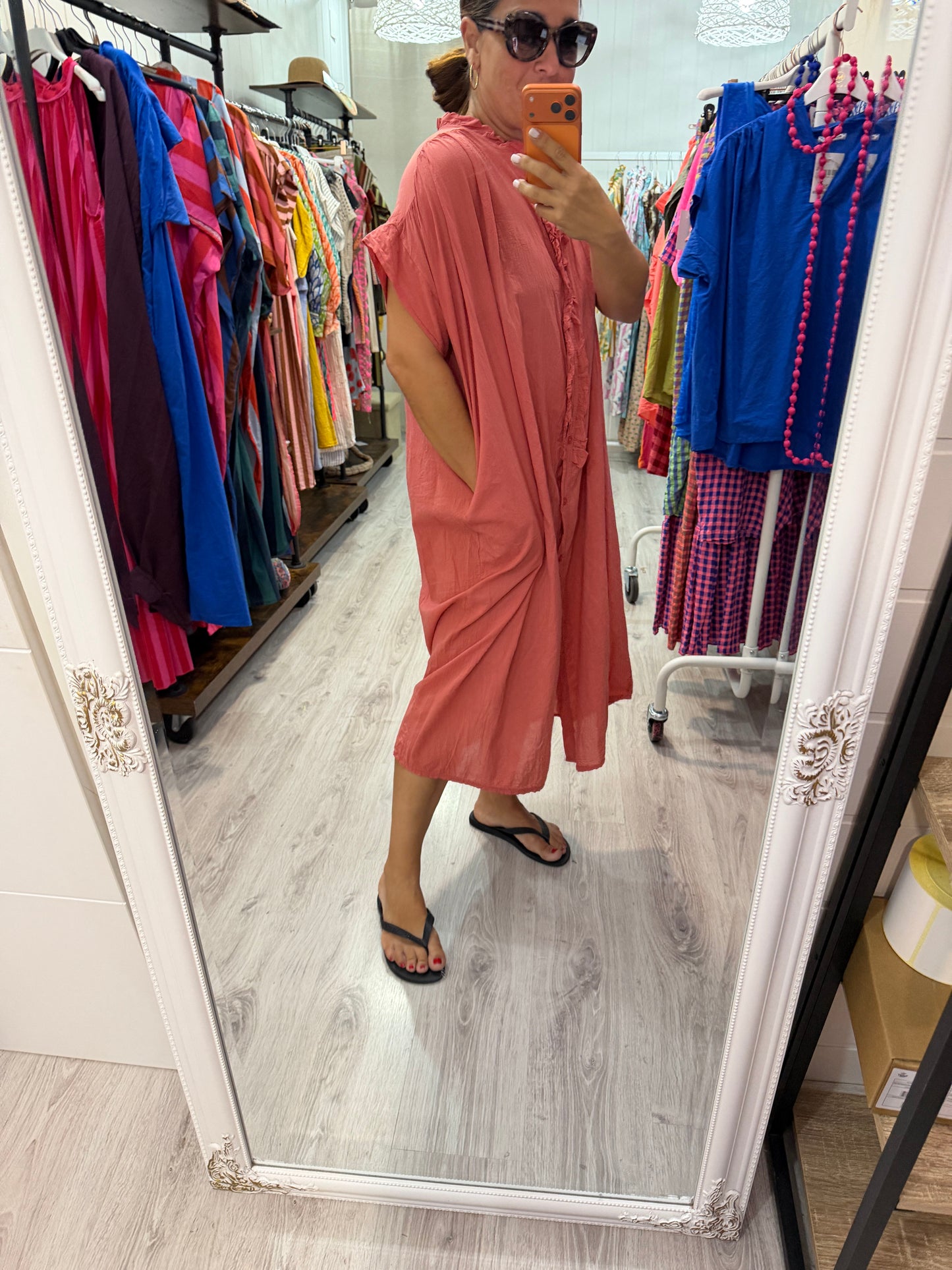 Vestido Federica coral