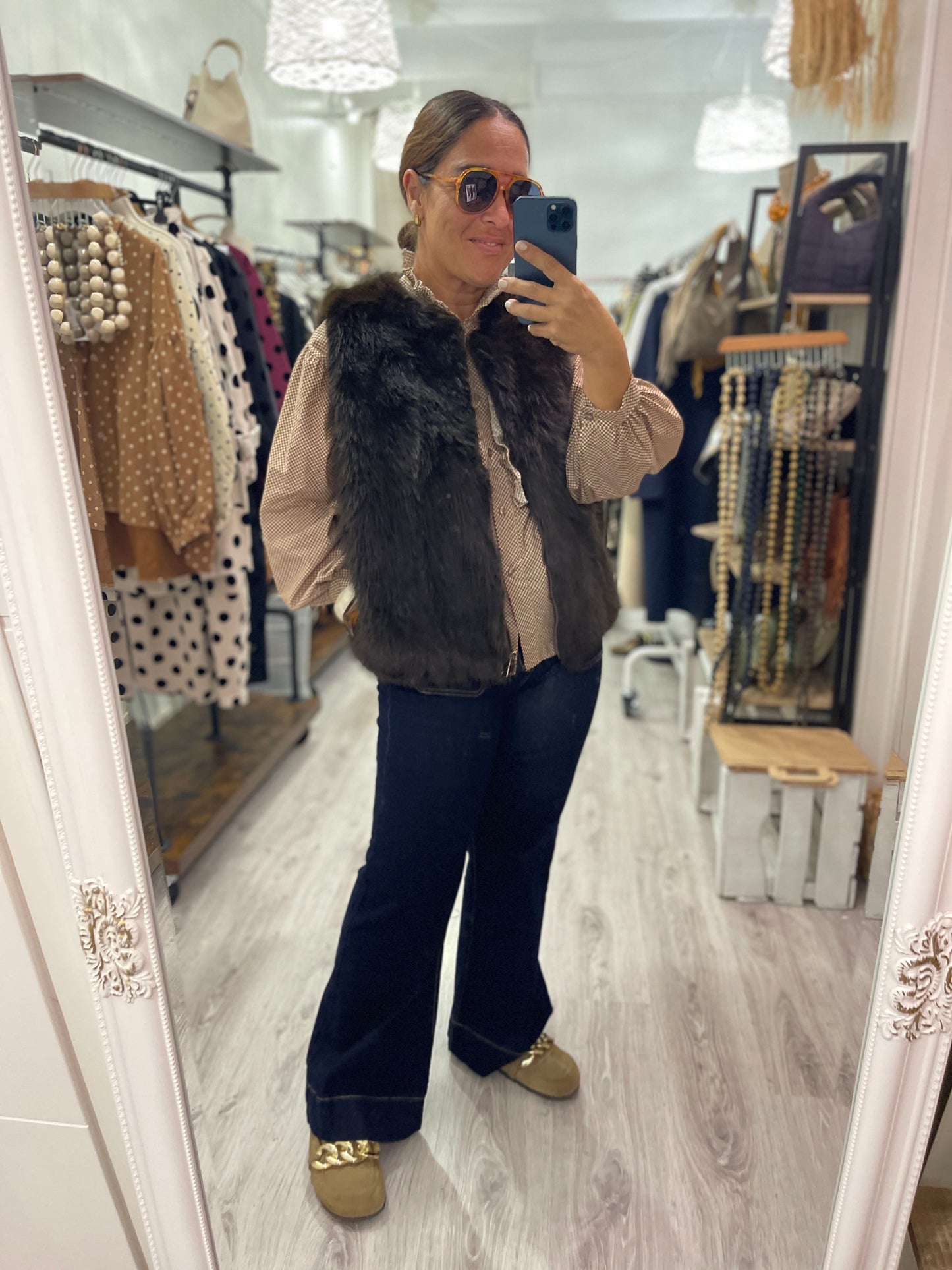 Chaleco Paola chocolate