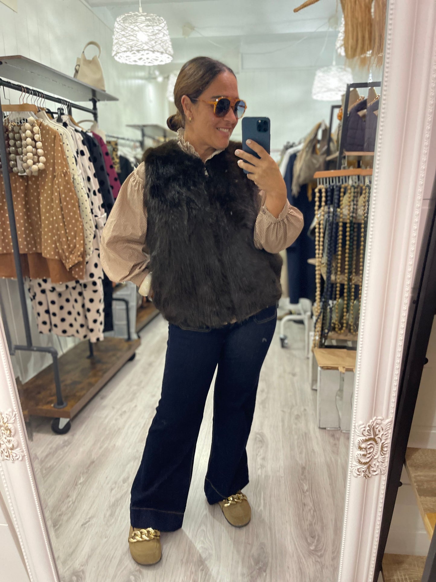 Chaleco Paola chocolate