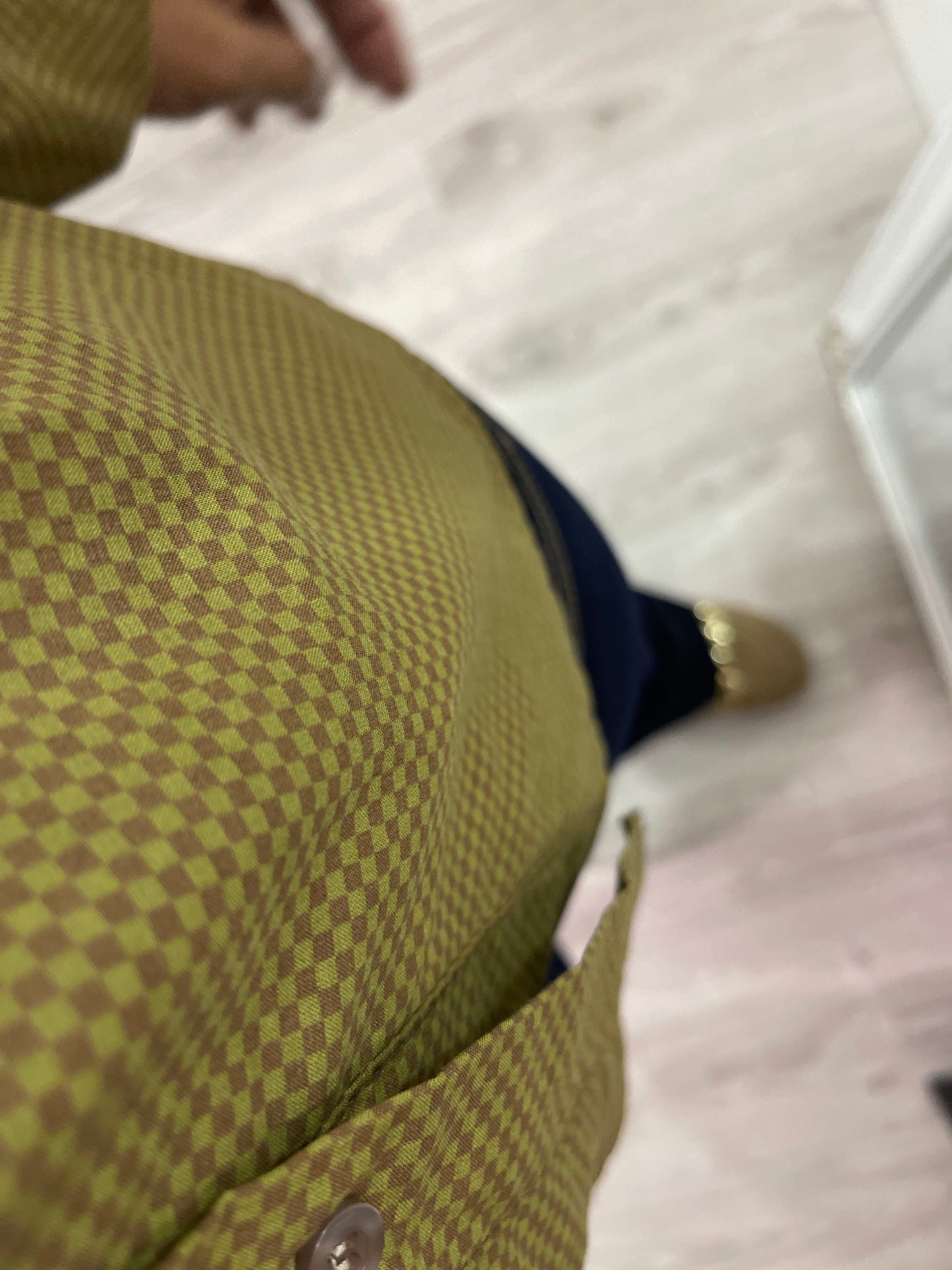 Camisa Damero pistacho