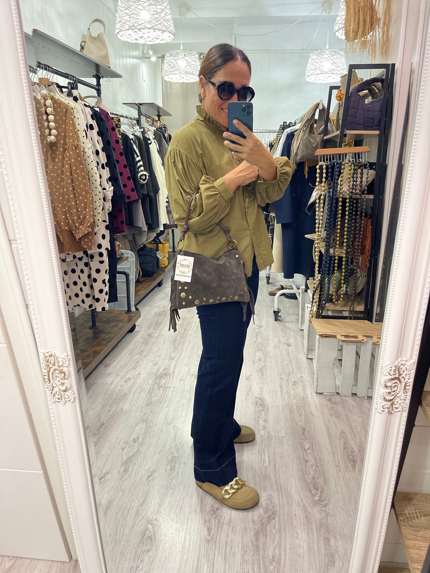 Camisa Damero pistacho